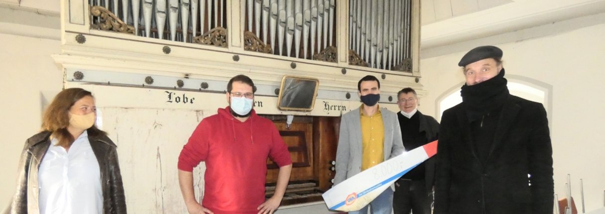 UKA unterstützt Orgelsanierung in Schlenzer mit 8000 Euro. Foto: Gertraud Behrendt 