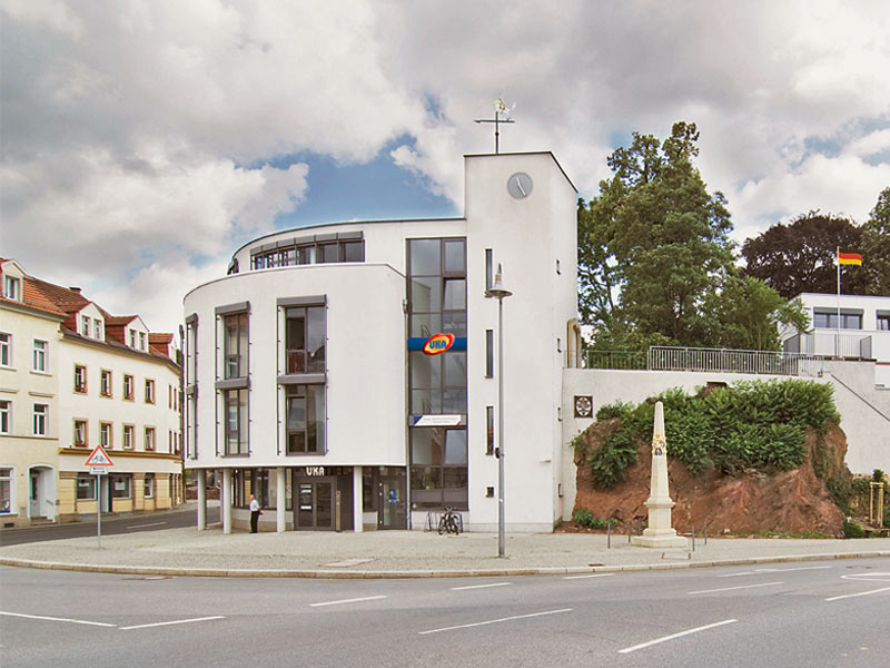 Building of the UKA administrative center in Meißen.